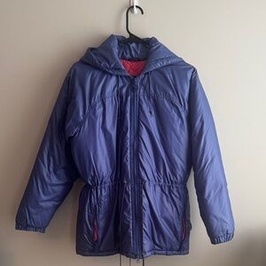 Vintage Mountain Goat by White Stag Blue and Pink Puffer Jacket -GREAT Condition